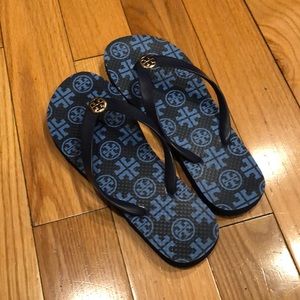 Tory Burch New Traveler Square Flip Flops